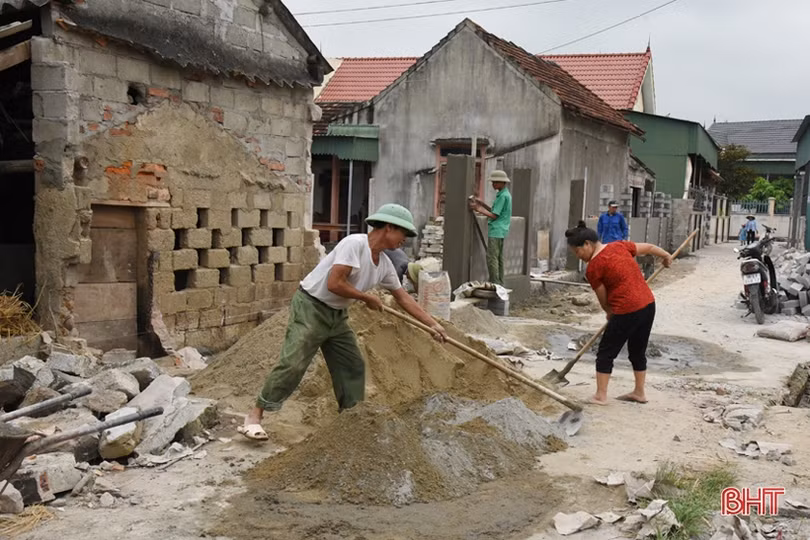 Lộc Hà huy động nguồn lực hoàn thành các tiêu chí NTM