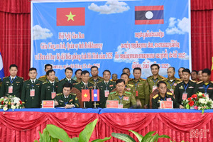 BĐBP Hà Tĩnh ký kết phối hợp với lực lượng Lào củng cố an ninh biên giới