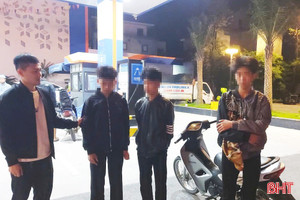 Ngăn nhóm thanh thiếu niên tụ tập đua xe, mang theo vỏ chai bia để gây rối