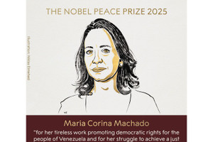 Công bố Giải Nobel Hòa bình năm 2025