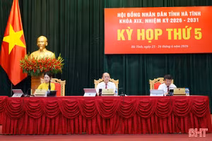 Khai mạc Kỳ họp thường lệ giữa năm HĐND tỉnh Hà Tĩnh khóa XIX