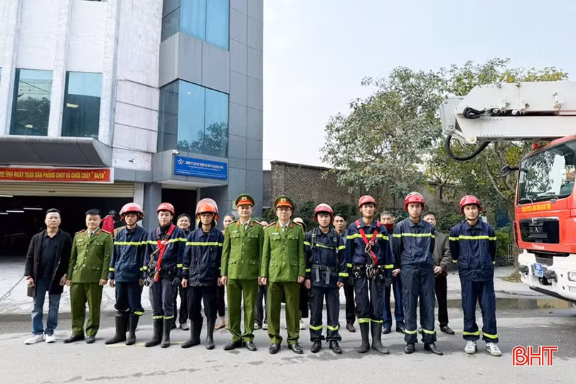 Buổi diễn tập tại chung cư Winhouse Hà Tĩnh đảm bảo các mục tiêu đề ra.