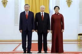 Tổng thống Nga Vladimir Putin chủ trì Lễ đón Tổng Bí thư, Chủ tịch nước Tô Lâm và Phu nhân
