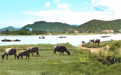 Núi Hồng - sông Lam - Ảnh: Quang Vinh.