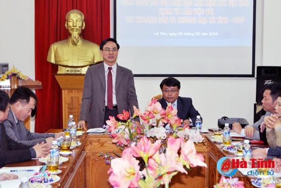 Phó Chủ tịch Liên minh Hợp tác xã Việt Nam Nguyễn Đắc Thắng đề nghị Mitraco Hà Tĩnh cùng Liên minh HTX và các bộ, ngành triển khai thành công chuỗi liên kết sản xuất trong cả nước.