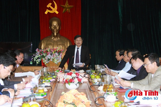 Trưởng ban Kinh tế - Ngân sách HĐND tỉnh Nguyễn Trí Lạc phát biểu tại buổi làm việc Trưởng ban Kinh tế - Ngân sách HĐND tỉnh Nguyễn Trí Lạc phát biểu tại buổi làm việc