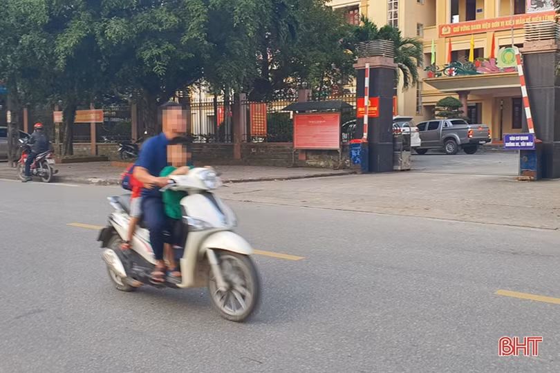 Tái diễn tình trạng học sinh vi phạm Luật Giao thông ở Hương Khê
