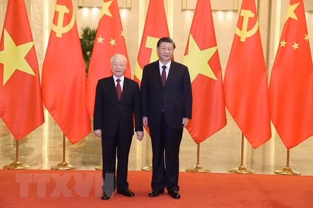 Tổng Bí thư hội đàm với Tổng Bí thư, Chủ tịch Trung Quốc Tập Cận Bình