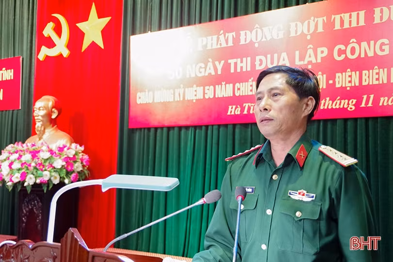 Bộ CHQS Hà Tĩnh phát động “50 ngày thi đua lập công quyết thắng”