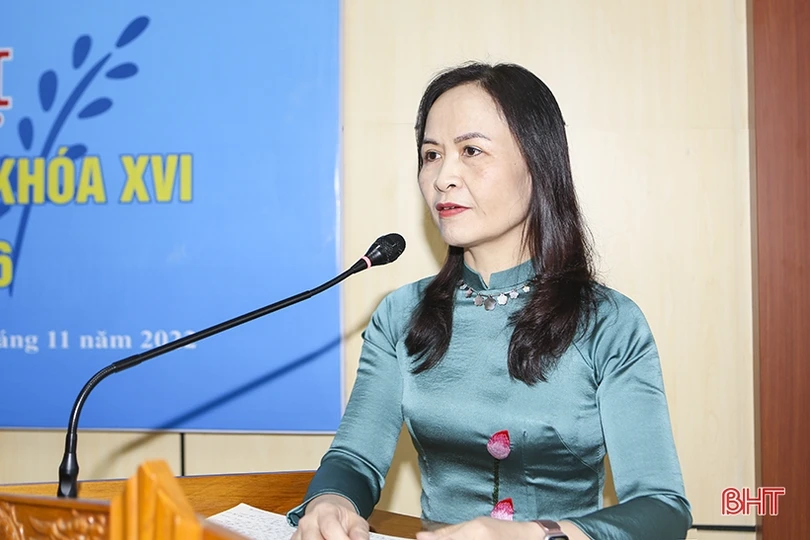 Bà Nguyễn Thị Lệ Hà giữ chức Chủ tịch Hội LHPN tỉnh Hà Tĩnh