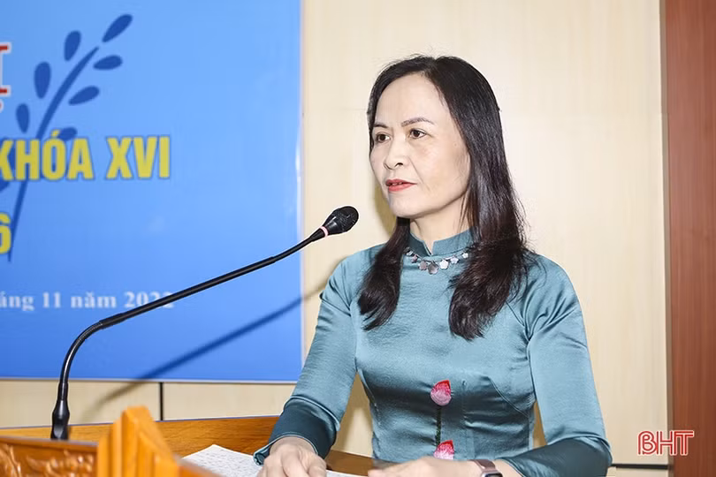 Bà Nguyễn Thị Lệ Hà giữ chức Chủ tịch Hội LHPN tỉnh Hà Tĩnh