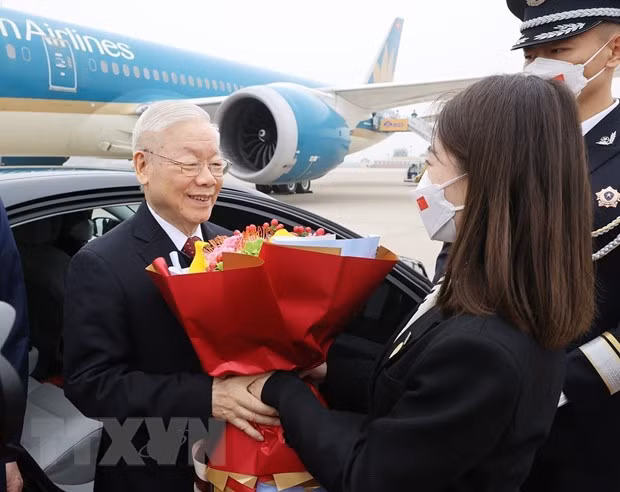 Lễ đón chính thức Tổng Bí thư Nguyễn Phú Trọng và đoàn Việt Nam