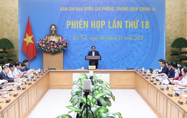 Thủ tướng chủ trì phiên họp 18 Ban chỉ đạo QG phòng, chống COVID-19 hình ảnh 1 Thủ tướng chủ trì phiên họp thứ 18 Ban Chỉ đạo Quốc gia phòng, chống COVID-19