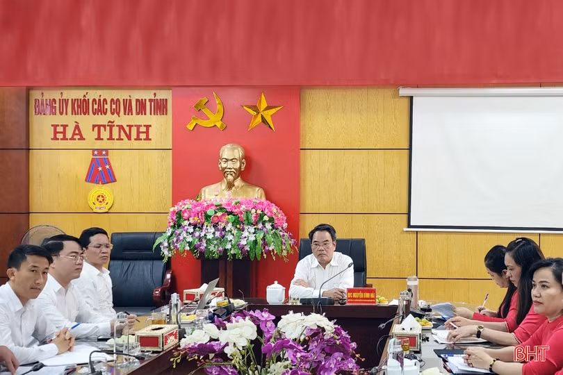 Đảng ủy Khối CCQ&DN tỉnh Hà Tĩnh quản lý sinh hoạt Đảng thông qua phần mềm điện tử