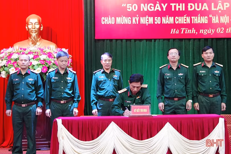 Bộ CHQS Hà Tĩnh phát động “50 ngày thi đua lập công quyết thắng”