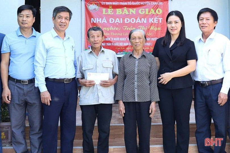 Làm nhà đại đoàn kết, hỗ trợ sinh kế cho hộ nghèo ở Can Lộc