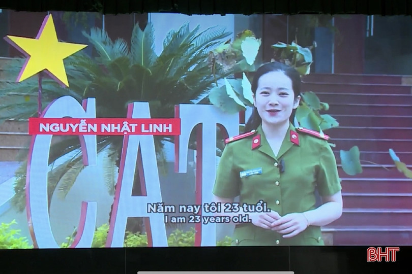 Nữ trung úy Công an Hà Tĩnh giành giải nhì Olympic tiếng Anh cán bộ trẻ toàn quốc
