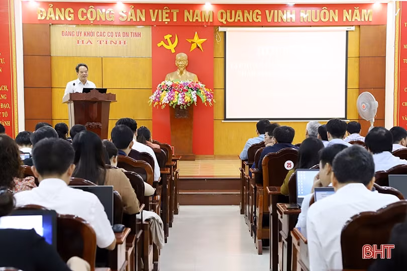 Đảng ủy Khối CCQ&DN tỉnh Hà Tĩnh quản lý sinh hoạt Đảng thông qua phần mềm điện tử