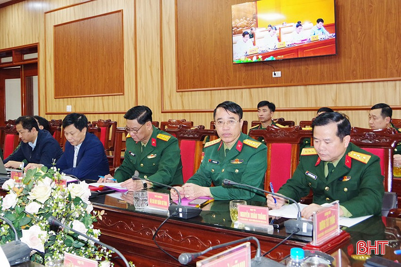 Đại biểu tham dự hội nghị tại điểm cầu Hà Tĩnh. bqbht_br_3.jpg
