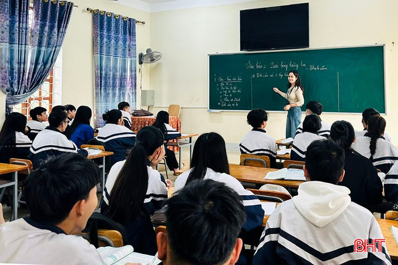 Trung tâm GDNN-GDTX huyện Thạch Hà hiện có hơn 860 học sinh. bqbht_br_14.jpg
