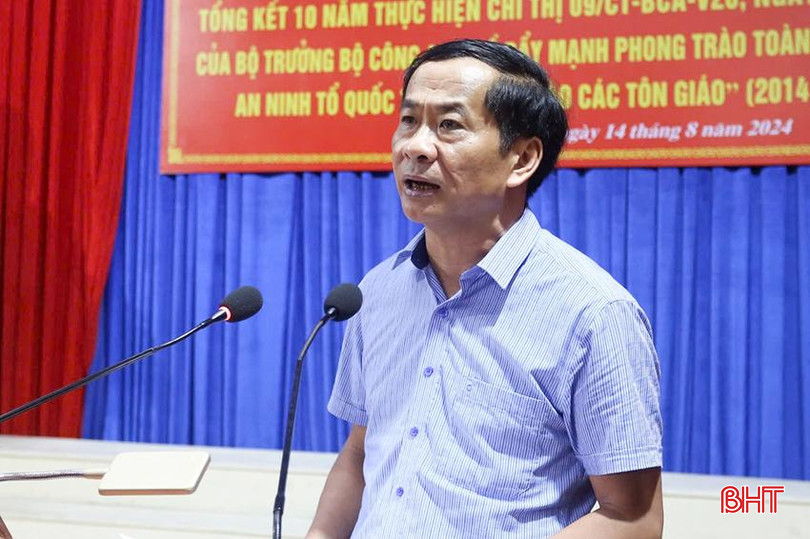 Chủ tịch UBND huyện Can Lộc Võ Xuân Linh kết luận hội nghị. 1.2.jpg