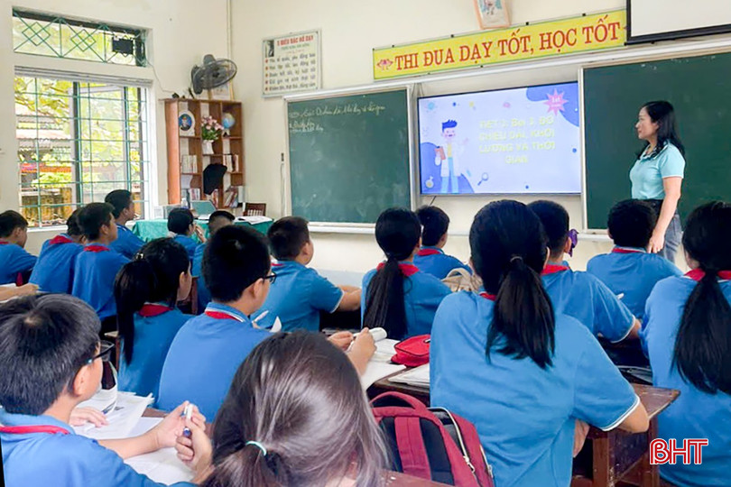 Giờ học của giáo viên, học sinh Trường THCS Nam Hà. bqbht_br_10.jpg