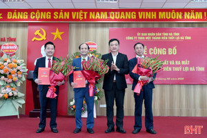 Công bố thành lập Công ty TNHH MTV Thủy lợi Hà Tĩnh