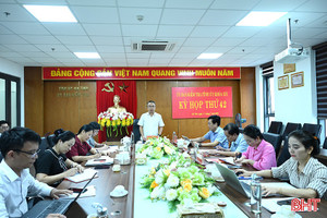 Ủy ban Kiểm tra Tỉnh ủy Hà Tĩnh thông báo kết quả các kỳ họp 41, 42
