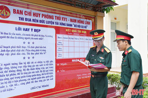 Ngày đầu tiên của ban chỉ huy phòng thủ khu vực Hà Tĩnh theo mô hình mới