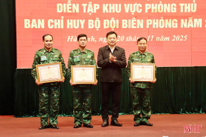 Bế mạc diễn tập khu vực phòng thủ Ban Chỉ huy Bộ đội Biên phòng