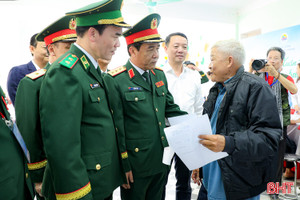 Thượng tướng Lê Đức Thái tham gia các hoạt động "Xuân Biên phòng ấm lòng dân bản"