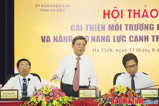 Cải thiện môi trường kinh doanh, nâng cao cạnh tranh cấp tỉnh ảnh 1 Cải thiện môi trường kinh doanh, nâng cao cạnh tranh cấp tỉnh ảnh 1