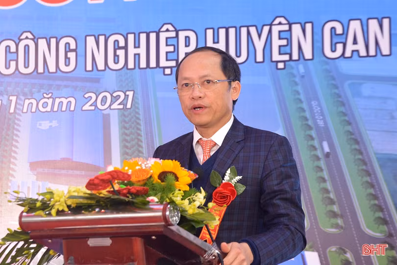 Khởi công dự án đầu tư hạ tầng kỹ thuật CCN huyện Can Lộc, tổng mức đầu tư hơn 122 tỷ đồng