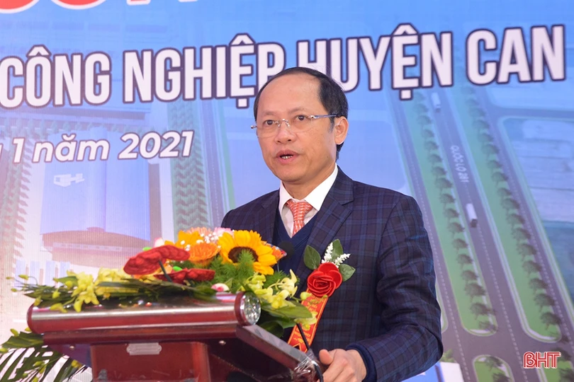 Khởi công dự án đầu tư hạ tầng kỹ thuật CCN huyện Can Lộc, tổng mức đầu tư hơn 122 tỷ đồng