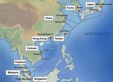 Hai tuyến cáp quang biển gặp sự cố
