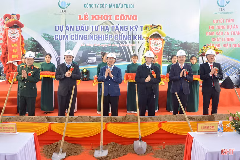 Cụm công nghiệp Cổng Khánh 1 chính thức khởi công đầu tư hạ tầng với tổng vốn hơn 255 tỷ đồng