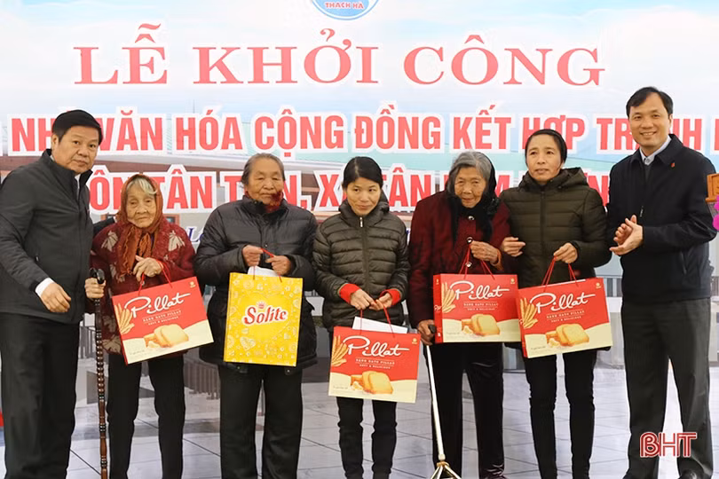 Khởi công xây dựng 4 nhà văn hóa cộng đồng kết hợp tránh thiên tai ở Thạch Hà, Cẩm Xuyên