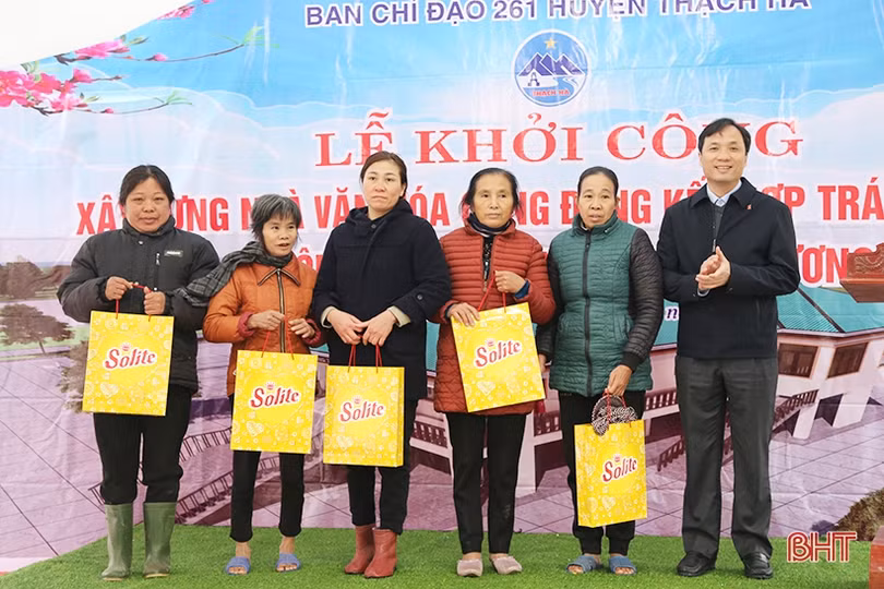 Khởi công xây dựng 4 nhà văn hóa cộng đồng kết hợp tránh thiên tai ở Thạch Hà, Cẩm Xuyên