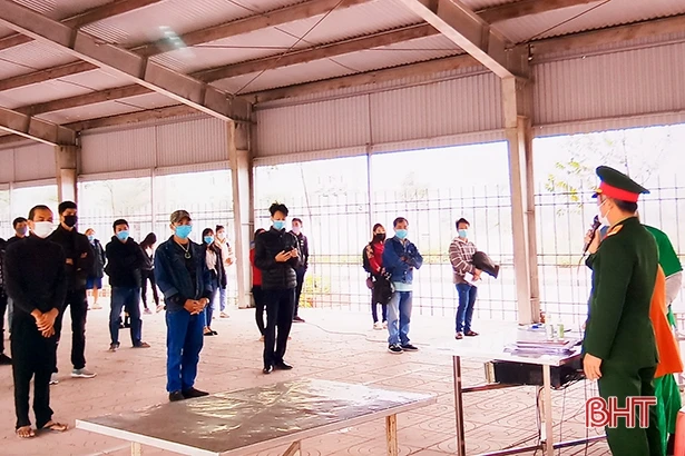 Siết chặt công tác quản lý công dân đang cách ly tập trung tại Hà Tĩnh