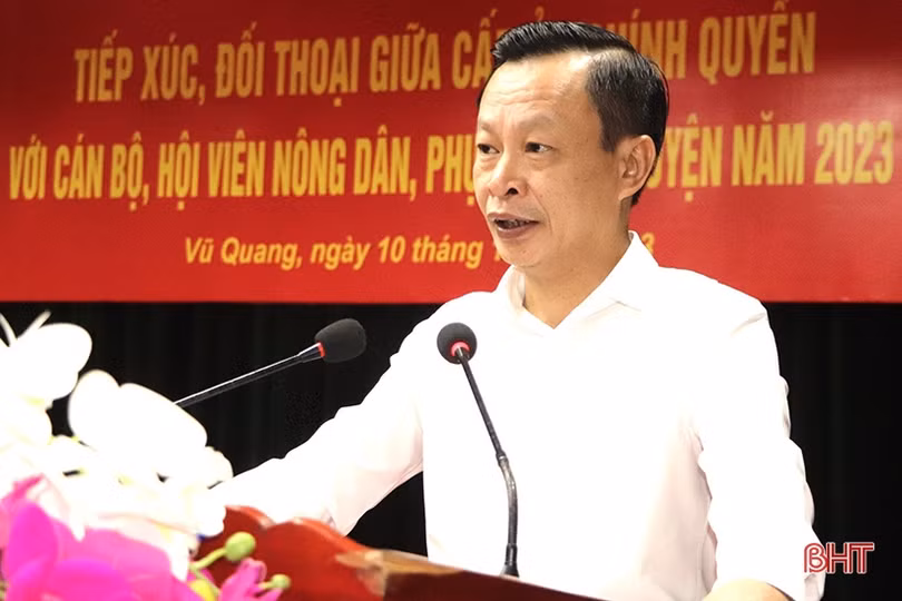 Cán bộ, hội viên ở Vũ Quang quan tâm chính sách phát triển nông nghiệp