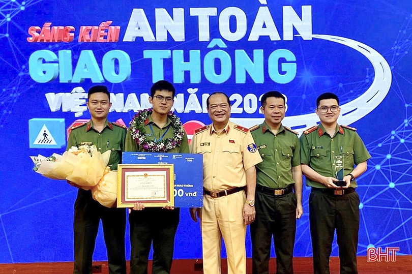 Trung úy Công an Hà Tĩnh giành giải nhì sáng kiến ATGT Việt Nam