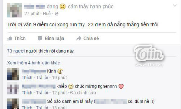 khoe thành tích thi cử của con trên facebook, có nên không? hình 1 Khoe thành tích thi cử của con trên facebook, có nên không?