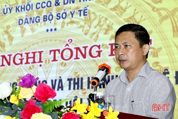 Nêu cao vai trò người đứng đầu ở Đảng bộ Sở Y tế Hà Tĩnh