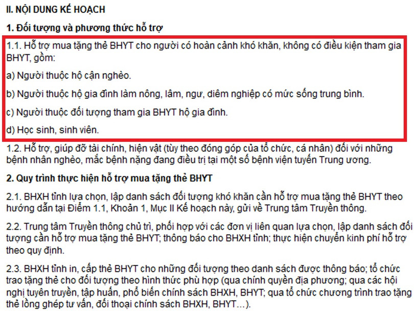 Hỗ trợ mua tặng thẻ BHYT cho khoảng 300 người dân Hà Tĩnh