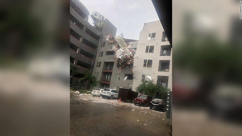 Gió lớn “xô đổ” cẩu tháp khiến ít nhất 7 người thương vong ở Mỹ