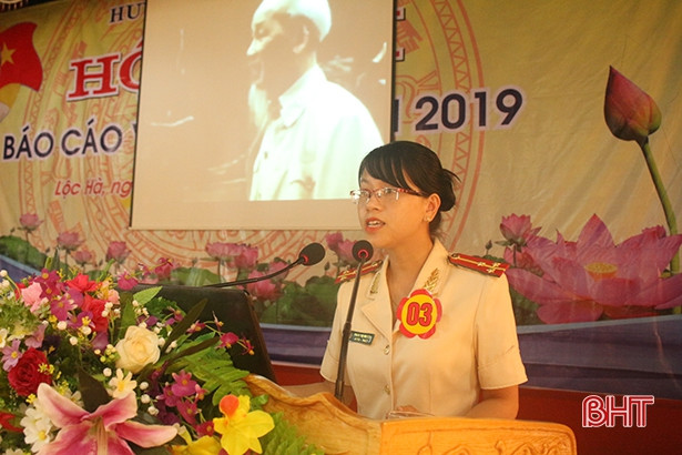 22 thí sinh tham gia Hội thi Báo cáo viên giỏi huyện Lộc Hà năm 2019