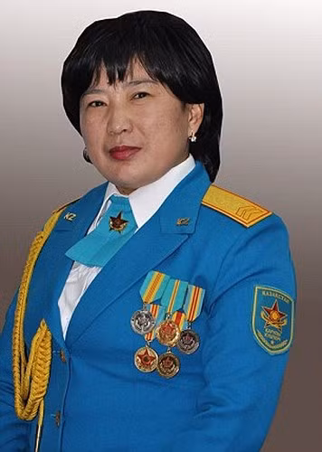 anh ve dep khong lan vao dau cua cac nu quan nhan kazakhstan