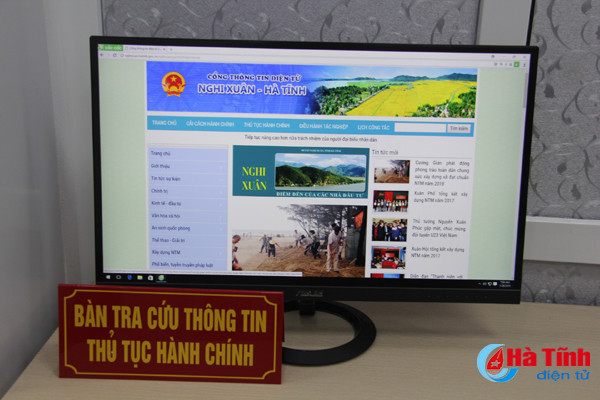 khai truong trung tam hanh chinh cong huyen nghi xuan