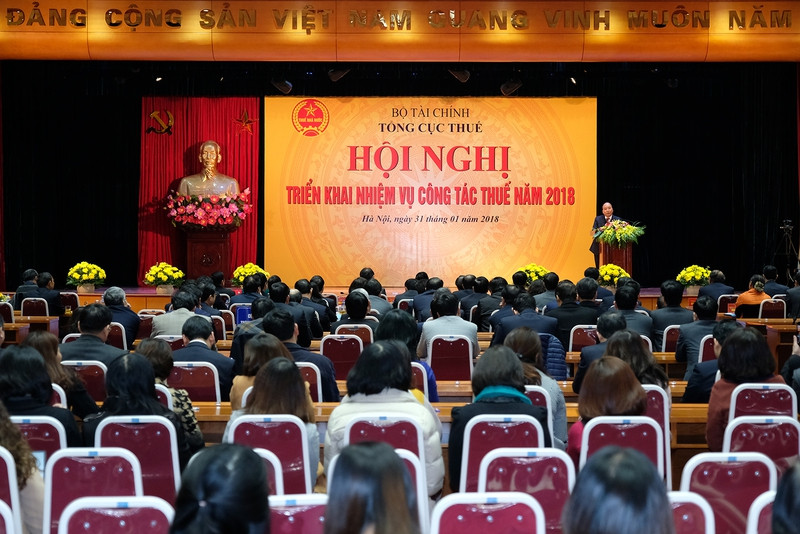 Toàn cảnh Hội nghị. Ảnh: VGP/Quang Hiếu thu tuong nganh thue phai dep bo ngay tinh trang boi tron