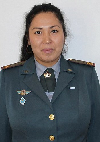 anh ve dep khong lan vao dau cua cac nu quan nhan kazakhstan